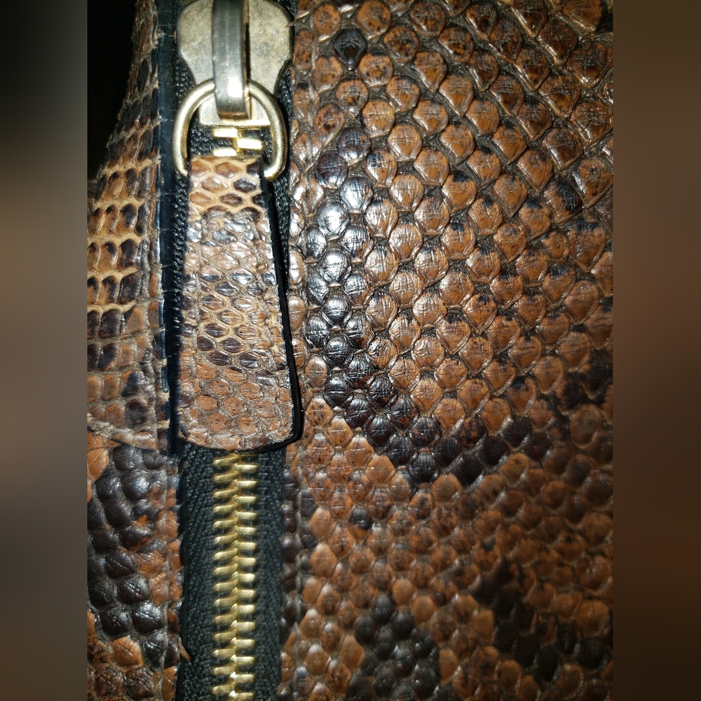 Furla Rare Python Handbag NWOT - Picture 3 of 13